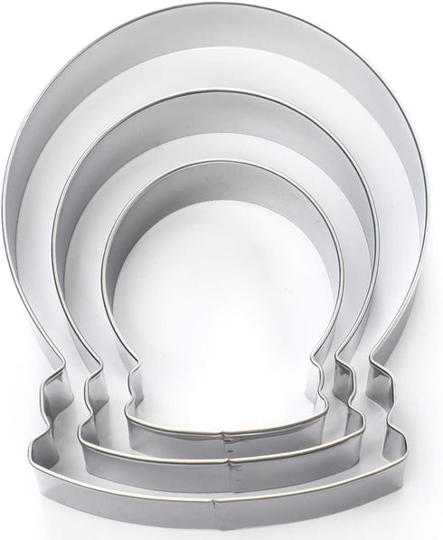 Christmas Winter Snow Globe Cookie Cutter Set - 3 Pieces In Graduated Size - Stainless Steel...