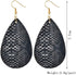 4 Pairs Bohemian Snakeskin Leather Earrings Set Retro Leopard Print Teardrop Earring Dainty Animal Python Print Drop Earrings for Women Jewelry...