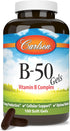 Carlson - B-50 Gels, Vitamin B Complex, Energy Production, Cellular Support & Optimal Wellness, 100 Softgels...