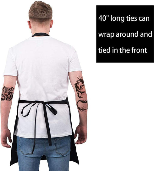 Kitchen Chef Apron - MR. GOOD LOOKIN' IS COOKIN' Funny Aprons for Men Dad - Adjustable Bib Apron with 2 Pockets and 40" Long Ties, Perfect for Coo...