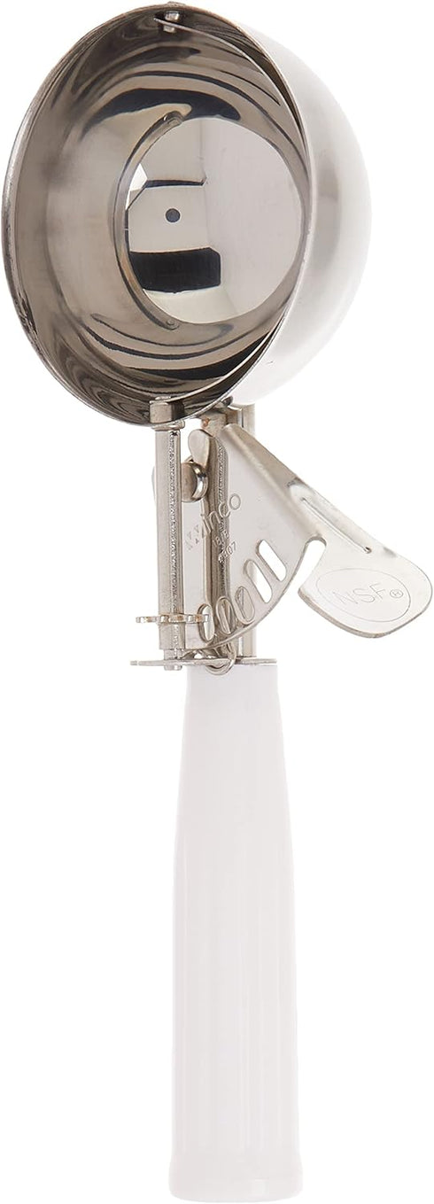 Winco ICD-6 No.6 Ice Cream Disher with Plastic Handle, White...