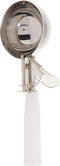 Winco ICD-6 No.6 Ice Cream Disher with Plastic Handle, White...
