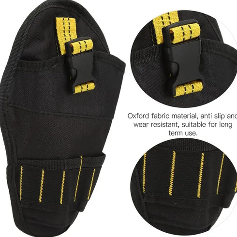 Impact Drill Holster Driver Drill Holder Portable Wrist Bag Shoulder Bag with Detachable Strap Belt Electric Tool Pouch Bag for Screwdriver Wrench...