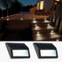 Solar Lights Outdoor, Waterproof Solar Powered Deck Step Lights for Patio Garden Backyard Garage Driveway Pathway Outside Wall Lighting (Cool Whit...
