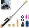 High Pressure Power Washer Gun, Portable Car Cleaner Gun Sprayer Wand with Flexible Hose Nozzle, Garden Hose End, 3 Hose Nozzles for Cleaning Gard...