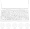 Resin Clear Buttons 2 Hole with Storage Box, 1/2 Inch Transparent Round Sewing Buttons Shirt Buttons Bulk for Sewing and DIY Craft, Handmade, Deco...