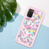 Compatible with Samsung Galaxy A02S, Cute Unicorn Pink Pattern Dual Layer Heavy Duty Shockproof Shockproof Defender Transparent Bumper Back Cover ...
