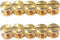 DGOL 50 Pairs Brass Backscrews Golden Leather Fasteners Sturdy Binding Rivets Belt Strap Collar Back Screws PU Studs Length (0.158 inch (4mm))...