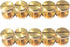 DGOL 50 Pairs Brass Backscrews Golden Leather Fasteners Sturdy Binding Rivets Belt Strap Collar Back Screws PU Studs Length (0.158 inch (4mm))...
