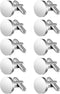 Newcotte 5 Pairs Round Blank Cufflinks Men's Shirts Cufflinks Bulk Stainless Steel Cuff Flat Round Cuff Links for Men Gifts...