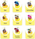 wonuu Rubber Duck Car Ornaments Yellow Duck Car Dashboard Decorations with Propeller Helmet...