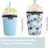 Reusable Iced Coffee Insulator Sleeve for Cold Beverages and Neoprene Cold Coffee Cup Sleeves Cooler Cover 16-24OZ for Coffee Cups, McDonalds, Dun...