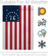 Breeze Decor - Bennington Americana - Everyday Historic Impressions Decorative Vertical Garden Flag 13" x 18.5" Printed In USA...