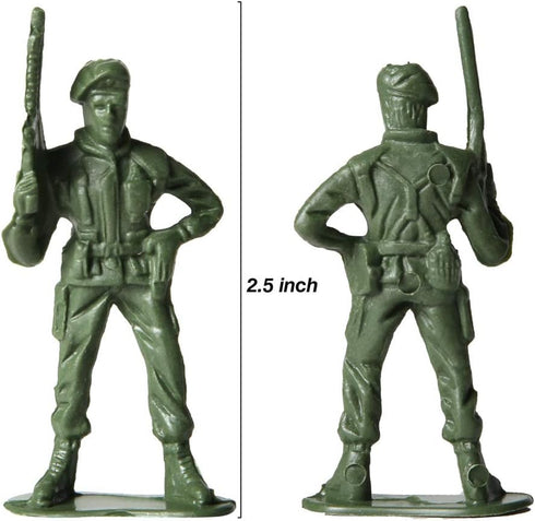 PROLOSO Toy Soliders Green Army Men Action Figures Plastic Army Men Sets Military Toys Various Poses Bulk Pack of 144...