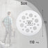 110 Pcs 45 mm White Plastic Washers, Foam Board Fasteners and Load Spreading Polypropylene Washers for Fixing and Fastening Rigid Foam Insulation ...