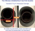 Downspout Gutter Guard - Eliminates Downspout Pipe Clogs from Leaves and Debris - 4-Pack (Brown)...