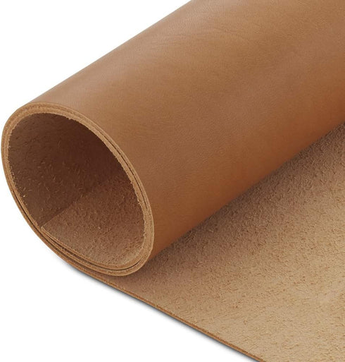 CP 4-5 oz Leather Hide - Vegetable Tanned Tooling Leather - Cowhide Leather Sheet 1.6-2.0mm (5" x 5")...