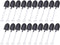 OaaXbbECco Novelty Mini Shovel Shape Spoons Cute Disposable Plastic Dessert Spoons (100 black+white model 2)...