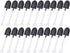 OaaXbbECco Novelty Mini Shovel Shape Spoons Cute Disposable Plastic Dessert Spoons (100 black+white model 2)...