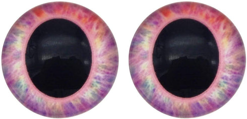50 Pairs 8mm Glass Owl Unicorn Animal Eyes for Art Dolls Sculptures Props Masks Fursuits Taxidermy Jewelry Making Flatback...
