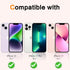 iPhone 13/13 Pro Privacy Screen Protector Mirrored Tempered Glass Film for iPhone 14, Perfect Mirror Effect, Shatterproof, Touch Sensitive, with O...