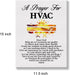 a HVAC's Prayer Quote Poster Canvas Wall Art for Office Home Decor - Heating Ventilation Air Conditioning Canvas Print Wall Art Painting Ready to ...