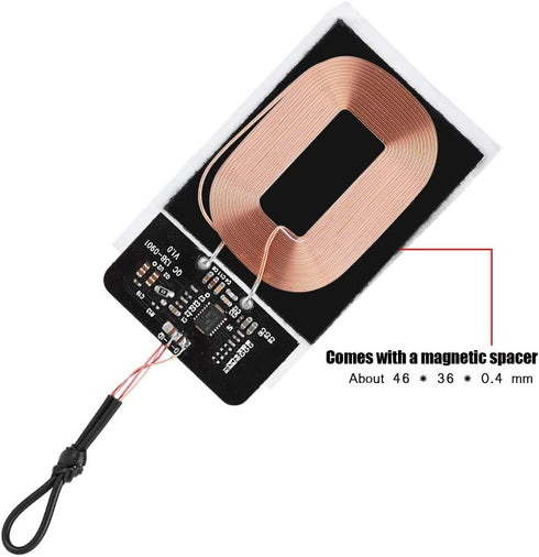 Qi Standard Charging Coil DIY Charging Receiver Module PCB Circuit Board 5V 1A Qi Fast Charging Module DIY Charging Module...