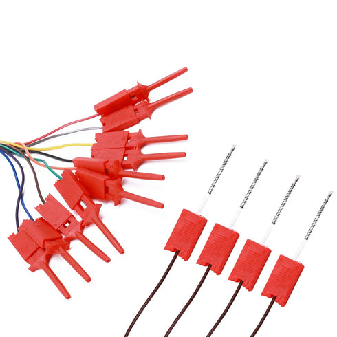 A Set 10 pcs Red Logic Analyser Useful High Efficiency Clip Ideal Test Hook...