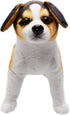 Lifelike Beagle Dog Stuffed Animal Simulated Plush Puppy Toy Doll Super Realistic Brown Dogs Act Like Real Excellent Gifts for Kids Birthday Party...