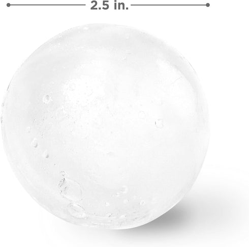 Zoku Set of 2 Silicone Ice Sphere Molds, Stackable 2.5-Inch Ice Ball Maker, Keep Drinks Colder Longer with Less Dilution, Leak-free, Easy-Release,...