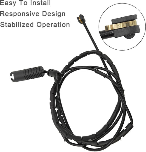 Front and Rear Brake Pad Wear Sensor 34351164371, 34351164372 for BMW 323CI 323I 325CI 325XI 328CI 328I...