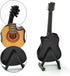 Miniature Guitar with Stand and Case, Mini 6 Strings Acoustic Cutaway Guitar Musical Instruments Miniature Guitar Model Home Decoration (Wood)...
