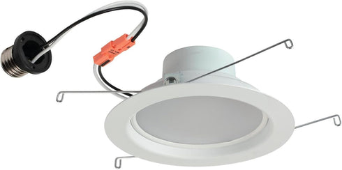 Westinghouse 4104000 Recessed LED Downlight Dimmable Warm Energy Star Light Bulb with Medium Base, 5 Inch 80 Watt Equivalent, White Trim...