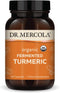 Dr. Mercola Organic Fermented Turmeric - 370 mg Fermented Turmeric - High-Bioavailability Curcuminoids - USDA Organic, Non-GMO, Gluten-Free & Soy-...