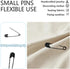 500 Pieces Safety Pins 20mm Small Sewing Pins Metal Mini Safety Pins for Home Office Art Craft Jewelry Making (XBZ/Black)...