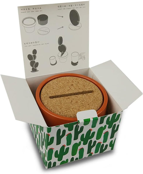 TriPro Original Coasters Set of 6 Pieces with Creative Cactus Shaped Design for Holiday Gift & Home Decoration...