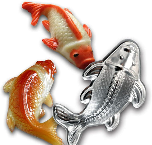 3D Aluminum alloy carp cake bakeware, fondant cake decoration bakeware, fish-shaped cake mold...