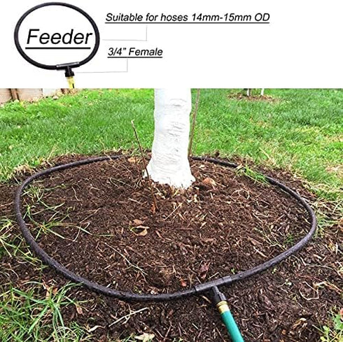 Cuckoo Irrigation System Hose Quick Connector 3/8" Diameter Feeder Quick Connectors Hose Fittings Garden Hose Adapter Black (Feeder)...