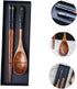 1 set Chinese Portable Friendly Party Lunch Chopsticks Picnic Cutlery and Dinner Home Wooden Style Table Pouch Tableware Reusable Case Flatware Di...
