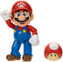 Super Mario Nintendo 4-Inch Mario Poseable Figure with Power up Mushroom Accessory. Ages 3+ (Officially licensed)...