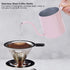240ml Coffee Pouring Cup Long Narrow Spout Coffee Pouring Kettle Easy To Control The Water Flowing Pink Stainless Steel...
