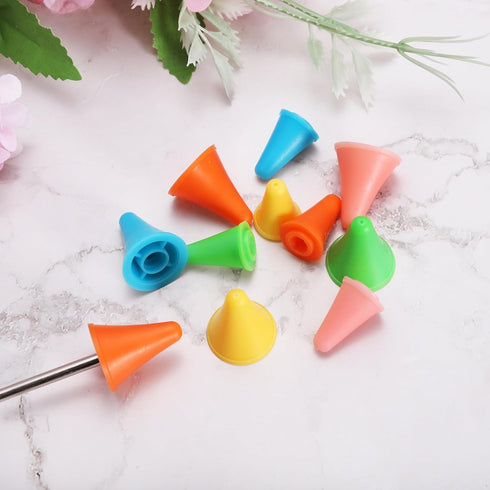 PATIKIL 2mm Knitting Needle Point Protectors, 24 Pack Needle Tip Stoppers Covers Caps Stitch Stopper for Crochet Quilting Sewing DIY Crafts, Green...