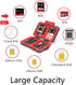 34 Slots Memory Card Case Wallet for 8 SD SDHC SDXC Card & 12 TF MicroSD Card & 1 Card Pin & 2 Nano SIM & 2 Micro SIM Card & 1 SIM Card & 4 CF or ...