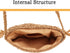 Women Straw Crossbody Purse Straw Clutch Bag Summer Beach Shoulder Handbag Woven Handmade Purse...