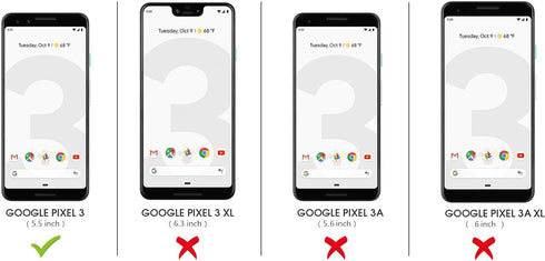 ABITKU Pixel 3 Case, Pixel 3 Phone Case, Thicken Silicone Gel Rubber Case Soft Microfiber Cloth Lining Cushion Compatible for Google Pixel 3 (Blac...