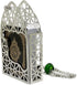 Islam Car Rear Mirror Mini Hangers - Islamic Ornament Al-Quran Ramadan Eid Muslim Car Décor Hanging Charm Decor Interior Accessories (Silver - Bla...