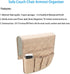 TALC Non-Slip Sofa Armrest Storage Organizer, Waterproof Couch Recliner Remote Control Holder with 5 Pockets Armchair Caddy for Ipad, Phone, Magaz...
