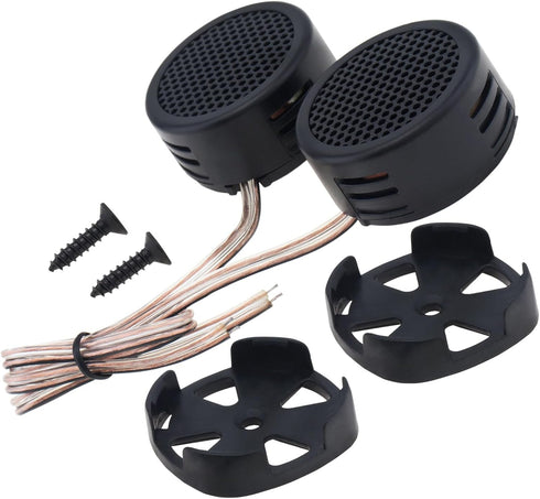 Car Tweeters, 2pcs 500W High Efficiency Mini Dome Tweeter Speakers for Car Audio System...