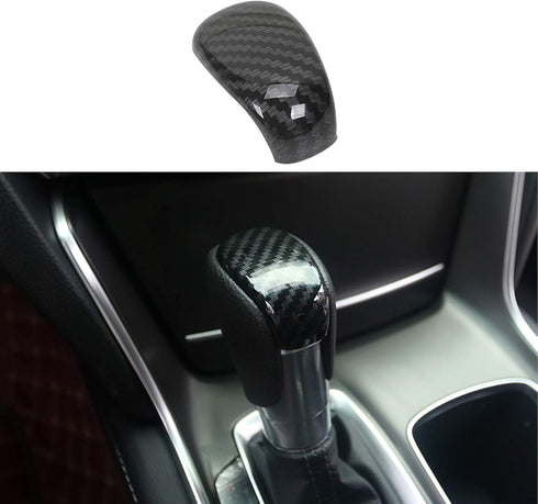 Gear Shift Knob Shifter Trim for Honda Accord 10th 2018 2019 2020 2021 2022, ABS Carbon Fiber 1pc...