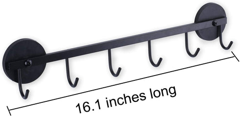 6 Hooks Magnetic Utensil Holder Untensil Rack Tool Hanger Organizer for Refrigerator, Metal Cabinet, Metal Stove, Grill, BBQ...